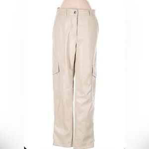 Altar’d State Tan Leather Cargo Pants